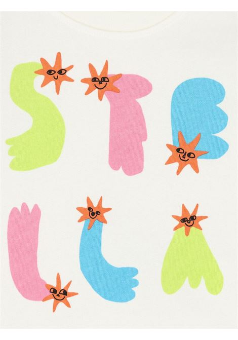 Felpa neonata bianca in cotone STELLA MC CARTNEY | TV4000/MABIANCO